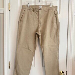 Gap Essential Khaki Chino Pants Straight Taper 34x32
